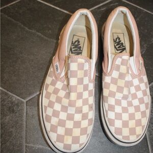 Vans Classic Slip-On Color Theory Checkerboard – Rose Smoke – Women’s 7 – Fair